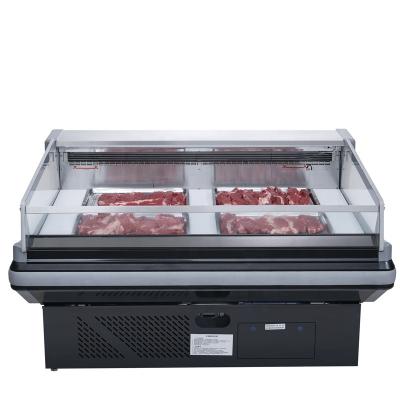 China Single-Temperature Supermarket Restaurant Display Refrigerator Display Cooler Fresh Meat Showcase Refrigerator Freezer For Butcher Shops for sale