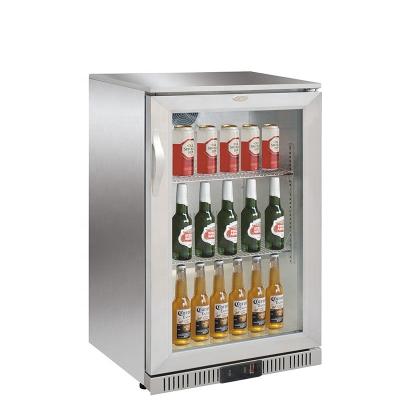 China Cooler Mini Bar Stainless Steel Single-temperature Freezer Outdoor Rear Fridge Bar Fridge for sale