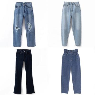 China Sustainable Wholesale Denim Holes, High Waisted Denim Pants, Women's Jeans for sale