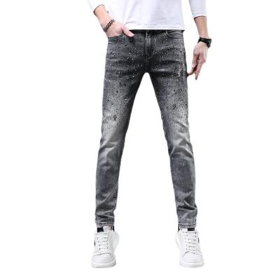 China Logo Men Fashion Denim Jeans Custom Made Viable Plus Size Breathable Comfortable Slim Jeans Pants For Men for sale