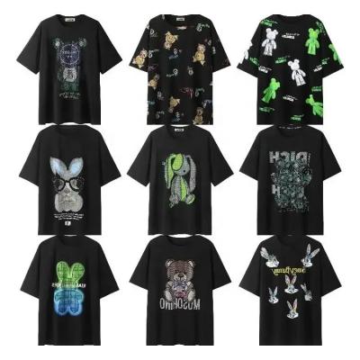 China Sublimation Designs T-shirt Logo Tee Manufacturer Plain Cotton Mens Viable Printing Graphic T-shirt Camiset for sale