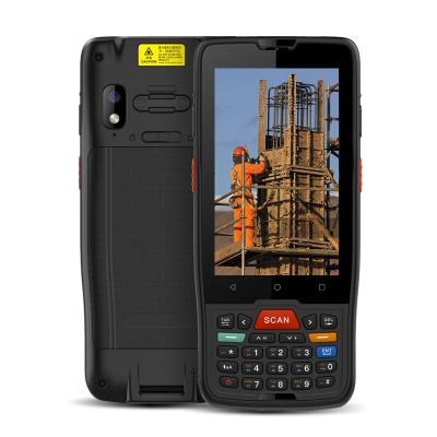 China Handheld Computer Android 9 System 2+16GB 4 Inch Pda Android Rug Logistic Scanner Fast Speed Handheld Terminal Pda for sale