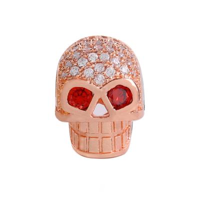 China High Quality Environmentally Friendly Micro Inlaid Skull Zircon Jewelry Accessories Personalized Skull Jewelry Wholesale for sale