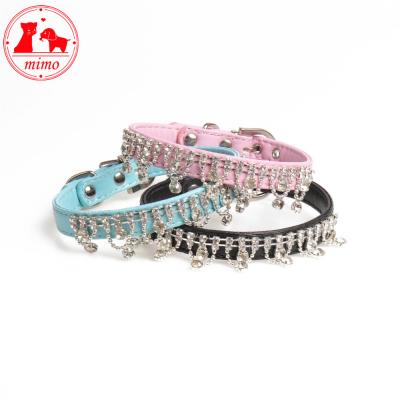 China New Fashion Sustainable Pet Supplies Western Bling Flashing Rhinestone Jeweled Dog Collars Dog Collars for sale