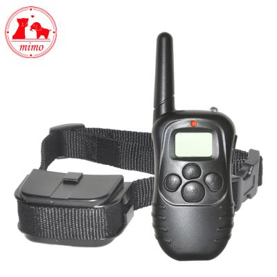 China Pet Training Remote Control Electronic Dog Collar No Shock Pet Training Collar with LCD Display for sale