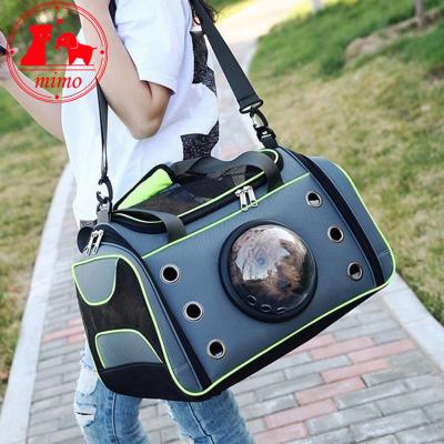 China Lovely Portable Breathable Viable Dog Travel Puppy Cat Bag Pet Backpack Outdoor Capsule Cat Cages Carries House Bag for sale