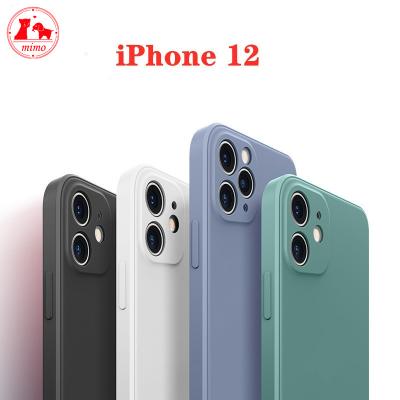 China Solid Color Phone Case For Phone 12 mini 12 11 pro X XR XS 7 Max 8 plus Pone Protector for sale