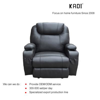 China (Size) 2021 adjustable hot sale home recliner massage sofa set leather chair old chair parents chair wholesale living room furniture for sale