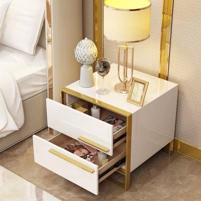 China 100% Modern Stand Luxury Hotel Bedroom Quality Smart Night Bedside Table for sale