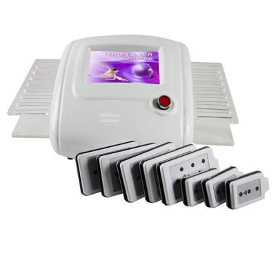 China Anti-puffiness 650nm duel wavelength lipo laser slimming machine with non-invasive laser pads for sale