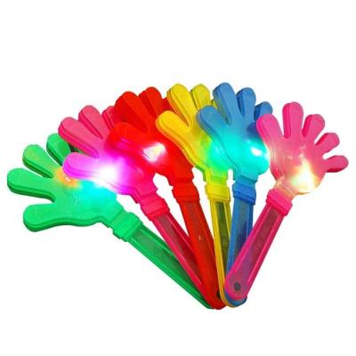 China Concert Hand Applause Cheering Flashing Concert and Party Led Plastic Hand Clapper Toy Noise Maker for Cheering for sale