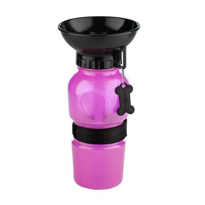 China Viable Pet Feeding Bottle Outdoor Pet Portable Drinking Water Bottle for sale