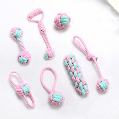 China Durable Free Samples Dog Toy Cheap Double Knot Rope Bite Dog Toys Durable Chew Toy Rope Stuffed Dog Toys for sale