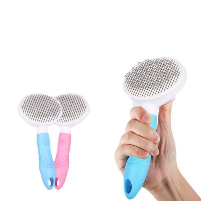 China Wholesale Viable Portable Pet Brush With Massage Cat Removal Comb Cleaning Brush Grooming Dog Brush Tool for sale