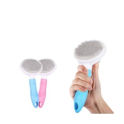 China 2021 Viable Wholesale Portable Pet Brush With Massage Cat Removal Comb Cleaning Brush Grooming Dog Brush Tool for sale