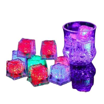 China LED Ice Cubes Water CubesNew Arrival Activated Plastic Led Flashing Light Small Up Led Plastic Ice Cube for sale