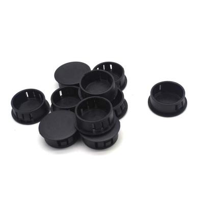 China Platic Plastic Round Snap In Locking Type Furniture Hole Plugs Button Cover Device Cap Head for sale