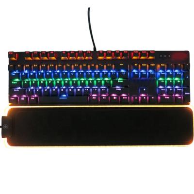 China 2020 Comfortable New L Mouse Pad Wrist Rest Style RGB Keyboard Memory Foam LED Pad for sale