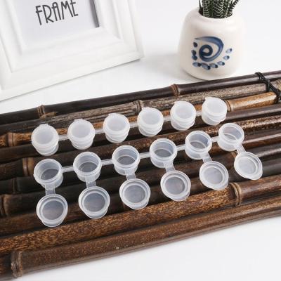 China High Qulaity Plastic 5ml Raw Material Paint Jar 6 Tiers In One Drawing Supplies For Drawing (Empty Strip Paint Jar Containers 6x5ml) for sale