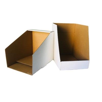 China Recycled Materials Wholesale Custom Food Display Box Cardboard Paper Packaging Box Corrugated Paper Display Stand for sale