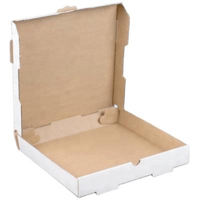 China Recyclable Wholesale Cheap White Pizza Paper Packaging Box Custom Printed E/B Flute 6