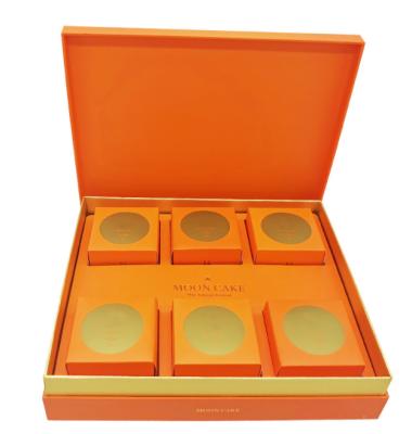 China High Quality Recyclable Paperboard Base Lid Moon Cake Gift Paper Box Square Base Lid Food Packaging Box for sale