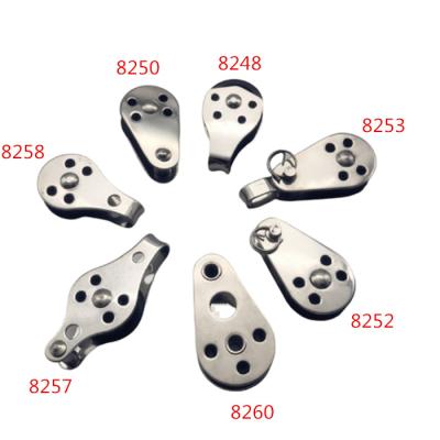 China Sailboat Marine Boat Factory 316 Stainless Steel Mini Pulleys Kayak Canoe Sailing Block Pulley Polea for sale