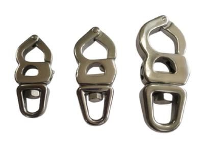 China Heavy Industry Boat Rigging 316 Stainless Steel Adjustable Shaped 8 Swivel Shackles for sale