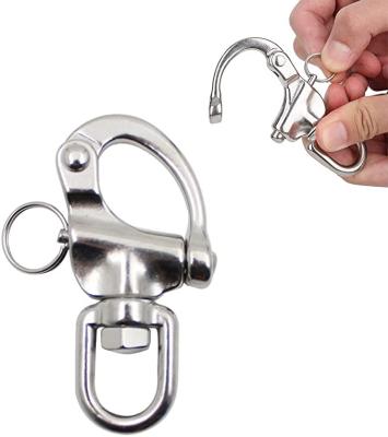 China Heavy Industry Snap Shackle 304 316 Stainless Steel Quick Release Shackle for sale