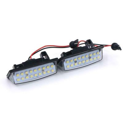 China Aluminum+plastic For Nissan Altima Maxima Murano Pathfinder Search Rogue LED License Plate Lights Number Lamp for sale