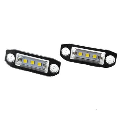 China Plastic+Aluminum Car Accessories LED License Plate Lamp Super Bright High Light For Volvo s80 xc90 s40 xc60 v70 v50 xc70 for sale