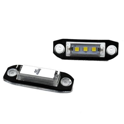 China Aluminum+PC LED License Plate Light Lamp Error Free Automotive Led Accessories For Volvo V70 XC70 S60 S80 XC90 V60 XC60 S40 for sale