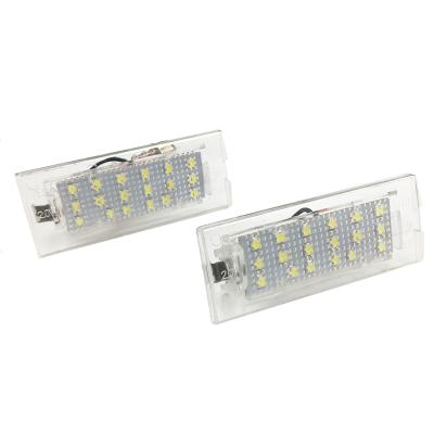 China Plastic+Aluminum Car Accessories LED License Plate Lamp Light 12V For BMW X3 E83 BJ X5 E53 BJ for sale