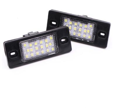 China Aluminum+plastic LED License Plate Lamp Lights For Porsche Cayenne For Touareg Tiguan Golf 5 Passat for sale