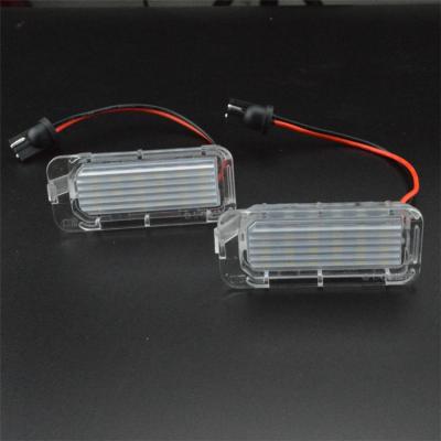 China New Design Plastic+Aluminum LED License Plate Light Lamp For Ford Focus MK2 Facelifted MK3 Fiesta MK6 Mondeo MK4 MK1 S-Maximum Hatchback MK3 for sale