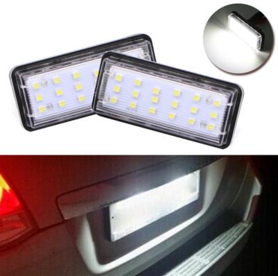 China Aluminum+PC Car Led License Plate Light For Toyota J120 Land Cruiser Prado J200 Reiz 4D Lexus LX570 GX470 License Plate Lights for sale