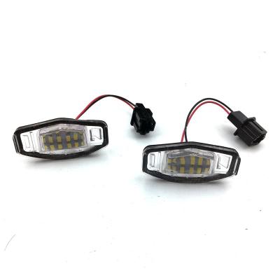 China Best Selling 12V 6500K LED Aluminum+plastic License Plate Light For Honda Civic VII4 Civic Accord 4D City VIII 4D for sale