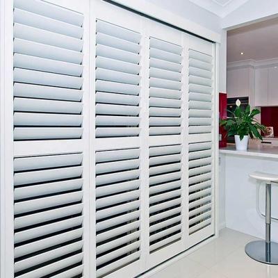 China Easy Assembled Interior Adjustable Porcelain Canopy Basswood Plantation Shutters for sale