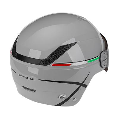 China Safety Helmet Adult Hot Sales OEM Motorcycles Riding Helmet With Outer Lens Short Helmet for sale