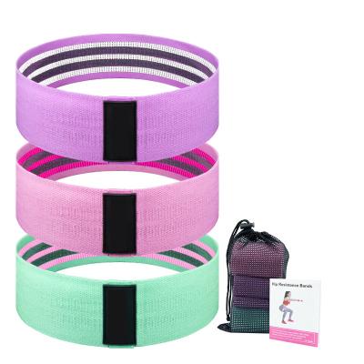 China Custom Fitness Loop Resistance Bands With Door Anchor 3pcs Set Yoga Elastic Resistance Band for sale