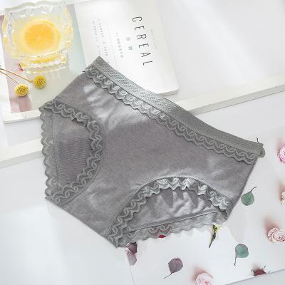 China Autumn and winter viable color rayon flash sprinkle simple medium size large version women's triangular underwear for sale