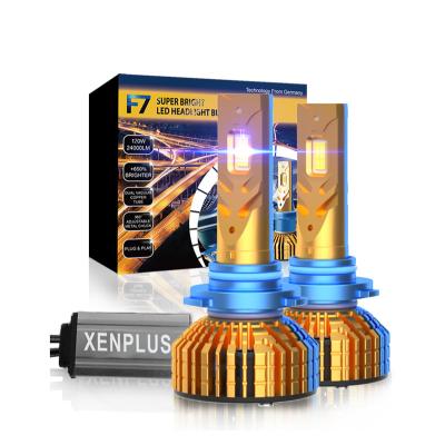 China High Power F7 Chip 9012 Chip 120W 24000LM 6500K 3570 Single Beam Motorcycle Light Fog Light Car LED Headlight Bulbs Automobile for sale