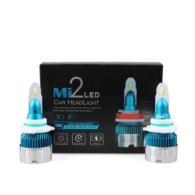 China MI2 9006 high selling hot high bright vehicle driver-beam 60W 6500K mi2 automotive led headlights universal for sale