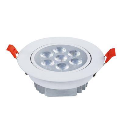 China Modern white color ip44 7w aluminum ceiling housing smart recessed down light led downlights for sale