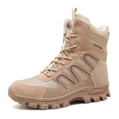 China Wholesale Trend Rubber Military Outdoor Tactical Desert High Top Boot Men's Machining Boots Jungle High Top Winter Boots for sale