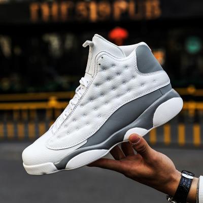 China New Panda Sports Casual Fashion Men High Top Rubber Non Slip Outdoor Man Basketball Sports Shoes Sneaker for sale