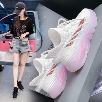 China Breathable White Rubber Jelly-soled Sneakers Casual Shoe Sports Shoes For Women for sale