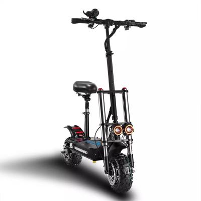 China Off Road 11inch 6000w Shenzhen Motor Fast Electric Folding Kick E Scooter Superbike Unisex Electric Motorcycle Dual Powerful Scooter for sale