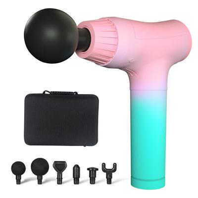 China Professional Body Massage Gun 16mm Powerful 30 Speed ​​12V Vibration LCD Touch Massager Fascia Gun Deep Tissue Sports for sale