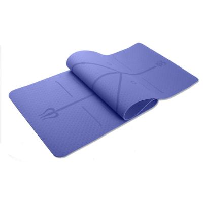 China Custom Eco Friendly Yoga Pilate Exercise Anti Slip Printed Sports Yoga Folding Waterproof Mat for sale